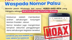 Waspada Penipuan Catut Nama Wali Kota Kupang, Pelaku Sebar Pesan Penggalangan Dana Sambut Jokowi