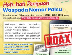 Waspada Penipuan Catut Nama Wali Kota Kupang, Pelaku Sebar Pesan Penggalangan Dana Sambut Jokowi