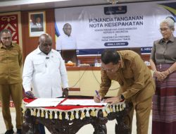Melki Laka Lena dan Natalius Pigai Teken Kesepakatan Penguatan HAM di NTT