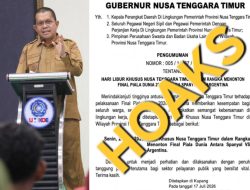 Hoaks: Surat Edaran Gubernur NTT Libur Nonton Final Piala Dunia