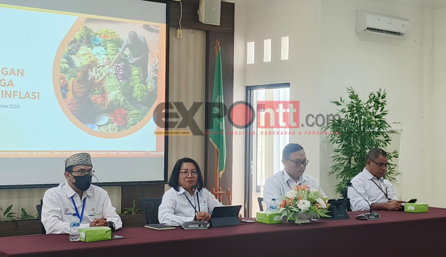 Konferensi pers BPS NTT, 1 September 2026 / foto: Gorby Rumung