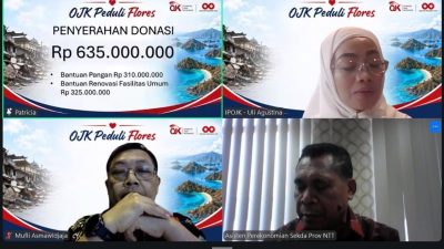 Dari Pegawai OJK untuk Flores, Rp635 Juta Digalang Bantu Korban Gempa