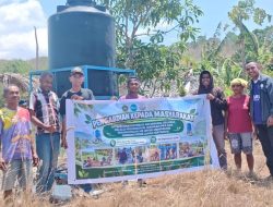 Tim Undana Hidupkan Pertanian Baumata Timur, Air Embung Oelanisa Jangkau Lahan Kering