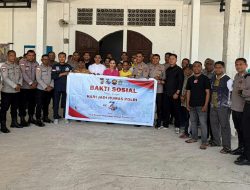 Komunitas Katolik Polresta Kupang Kota Salurkan Bantuan untuk Pembangunan Gereja HKY Beumopu